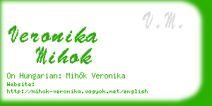 veronika mihok business card