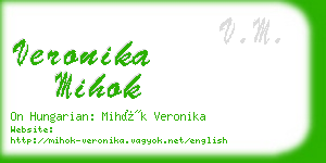veronika mihok business card
